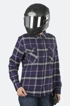 Sovracamicia Donna Course Rinforzata In Aramide Nero-Viola