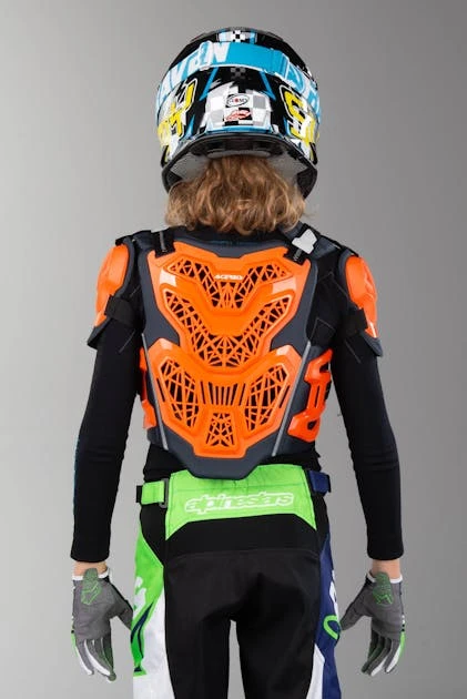 Pettorina Bambino Acerbis Gravity Arancio 3 Pettorina Bambino Acerbis Gravity Arancio - immagine 3