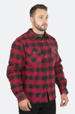 Sovracamicia Course Rinforzata In Aramide Nero-Rosso