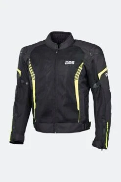 Giacca Moto GMS Samu Mesh Nero-Giallo