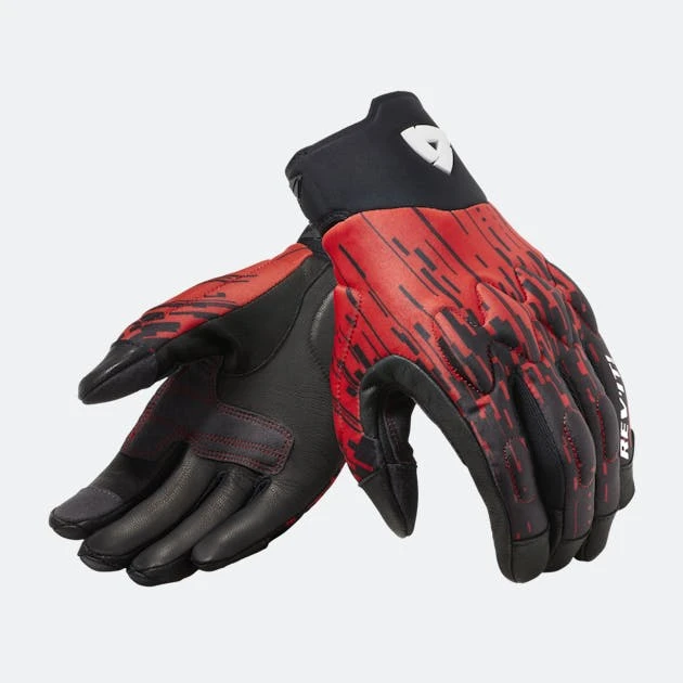 Guanti Moto Rev'it! Spectrum Nero-Rosso Neon 1 Guanti Moto Rev'it! Spectrum Nero-Rosso Neon