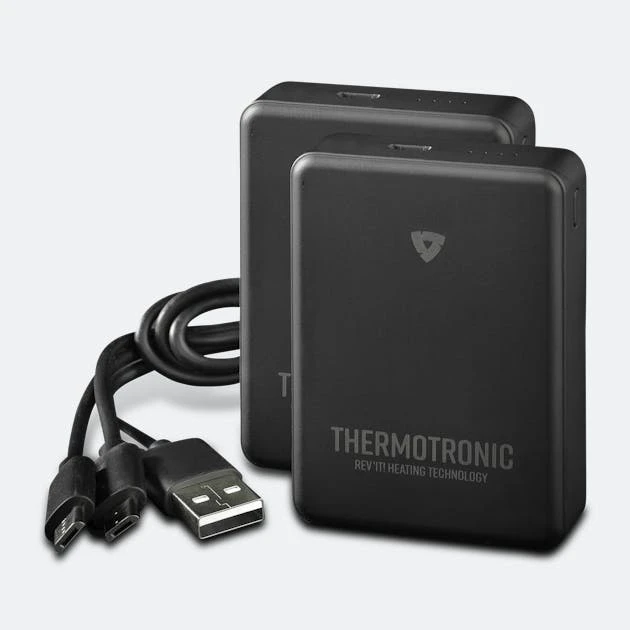 Set Batteria Guanti Moto Riscaldati Rev’it! Neri 1 Set Batteria Guanti Moto Riscaldati Rev’it! Neri