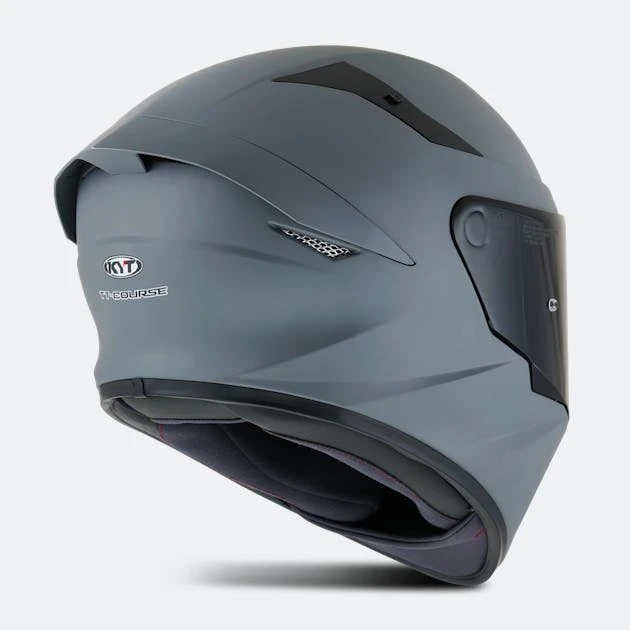 Casco Integrale KYT TT-Course Plain Grigio Opaco 5 Casco Integrale KYT TT-Course Plain Grigio Opaco - immagine 5