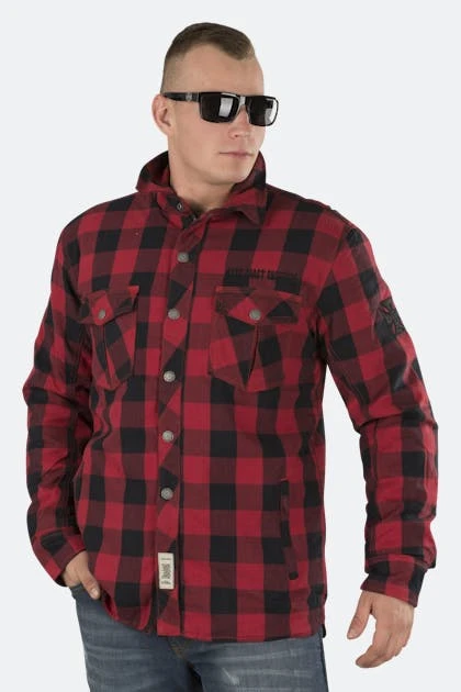 Camicia West Coast Choppers Dominator Aramid Riding Flanel Rosso-Nero 1 Camicia West Coast Choppers Dominator Aramid Riding Flanel Rosso-Nero