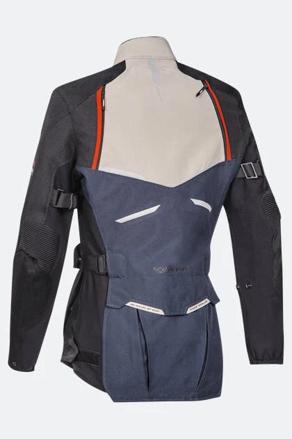 Giacca Moto Donna Ixon Eddas Beige-Blu-Nero 2 Giacca Moto Donna Ixon Eddas Beige-Blu-Nero - immagine 2