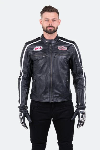 Giacca Moto Ride & Sons Heritage Racing Grand Prix Nera 6 Giacca Moto Ride & Sons Heritage Racing Grand Prix Nera - immagine 6