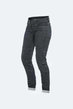 Jeans Moto Donna Dainese Denim Slim Neri