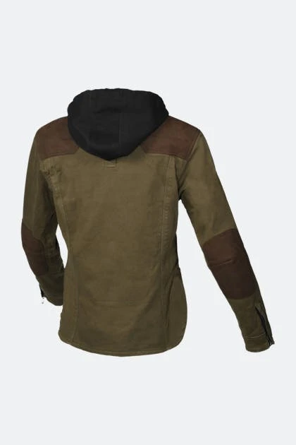 Felpa Moto Donna Macna Inland Verde-Marrone 2 Felpa Moto Donna Macna Inland Verde-Marrone - immagine 2