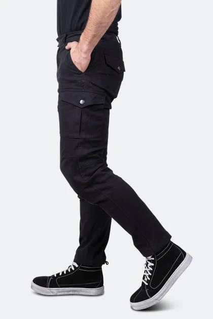 Pantaloni Cargo Moto Ride & Sons Rally Neri 3 Pantaloni Cargo Moto Ride & Sons Rally Neri - immagine 3