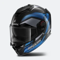 Casco Integrale Shark Spartan GT Pro Ritmo Carbonio-Blu Chrome