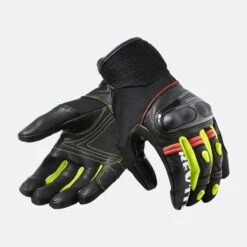 Guanti Moto Rev'it! Metric Nero-Giallo Neon
