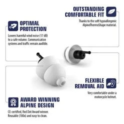 Tappi Orecchie Alpine MotoSafe Tour -Vendite LEATT 3007c05d7592506237905f42a333f59371c46df7 2 PIA 185960 0 30