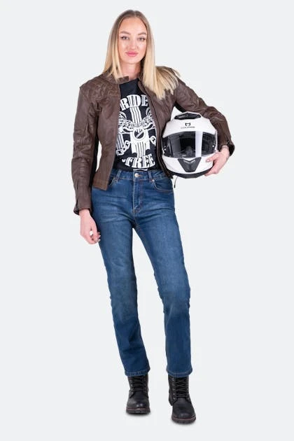 Jeans Moto Donna Course Rey Taglio Dritto/Regular Blu Scuro 10 Jeans Moto Donna Course Rey Taglio Dritto/Regular Blu Scuro - immagine 10