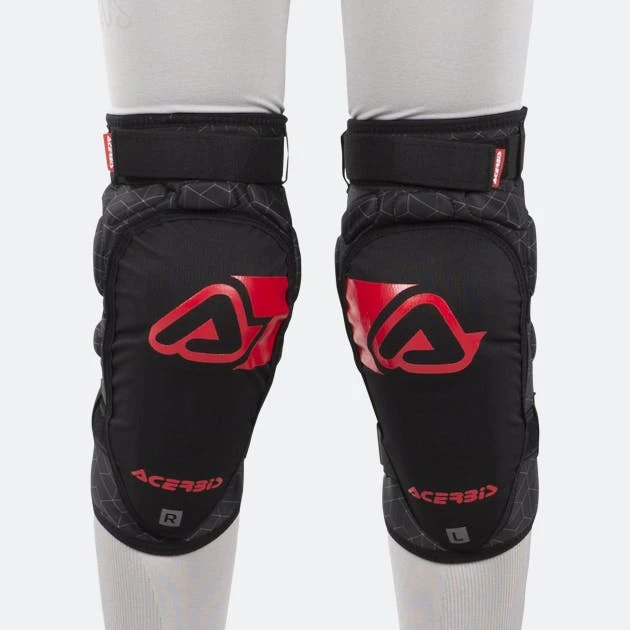 Ginocchiere Bambino Acerbis X-SoftNero-Rosso 1 Ginocchiere Bambino Acerbis X-SoftNero-Rosso