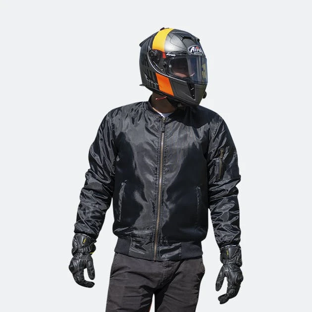 Giacca Bomber Course Aramide Nera 2 Giacca Bomber Course Aramide Nera - immagine 2