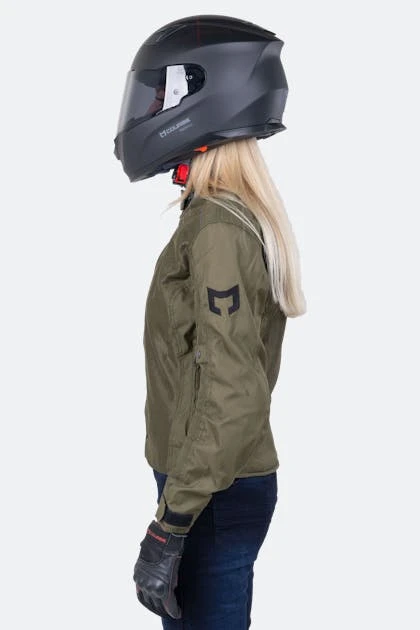 Giacca Moto Donna Course Vento Mesh Verde Oliva 2 Giacca Moto Donna Course Vento Mesh Verde Oliva - immagine 2