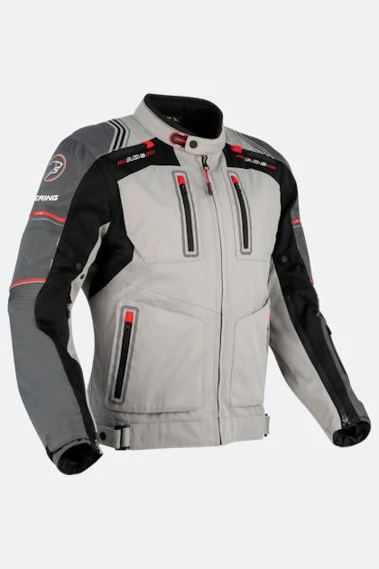 Giacca Moto Bering Portland Nero-Grigio 1 Giacca Moto Bering Portland Nero-Grigio