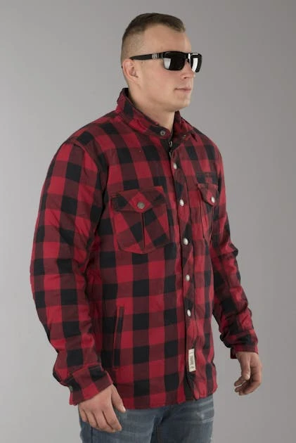 Camicia West Coast Choppers Dominator Aramid Riding Flanel Rosso-Nero 8 Camicia West Coast Choppers Dominator Aramid Riding Flanel Rosso-Nero - immagine 8