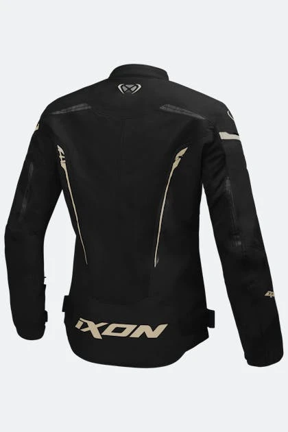 Giacca Moto Donna Ixon STRIKER AIR Nero-Antracite-Oro 2 Giacca Moto Donna Ixon STRIKER AIR Nero-Antracite-Oro - immagine 2