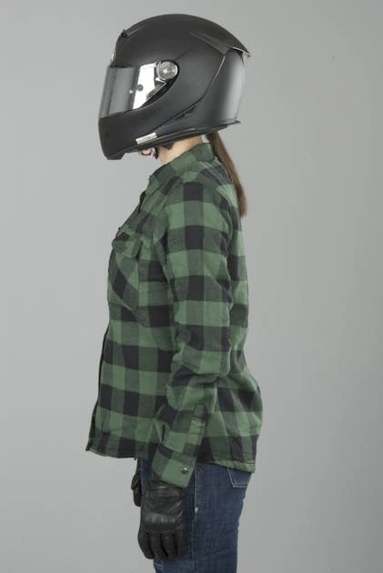 Sovracamicia Donna Course Rinforzata In Aramide Nero-Verde 2 Sovracamicia Donna Course Rinforzata In Aramide Nero-Verde - immagine 2