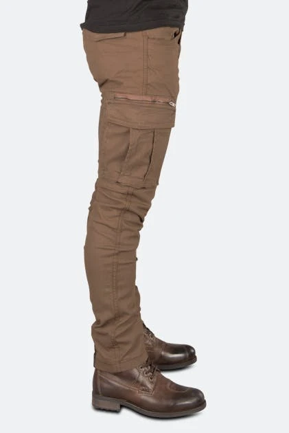 Pantaloni Cargo Moto Course Caféman Rinforzati In Aramide Tapered Fit Sabbia 4 Pantaloni Cargo Moto Course Caféman Rinforzati In Aramide Tapered Fit Sabbia - immagine 4