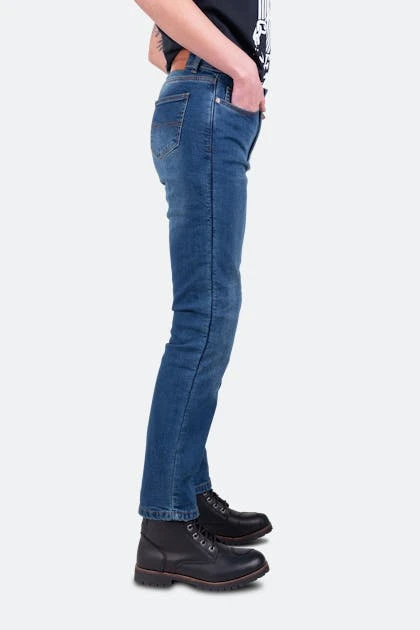 Jeans Moto Donna Course Rey Taglio Dritto/Regular Blu Scuro 4 Jeans Moto Donna Course Rey Taglio Dritto/Regular Blu Scuro - immagine 4