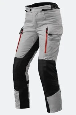 Pantaloni Moto Donna Rev'it! Sand 4 H2O Ladies Argento-Nero