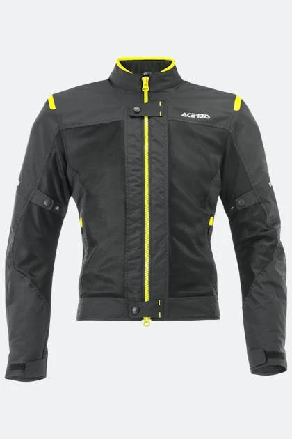Giacca Moto Acerbis Ramsey My Vented 2.0 Nero-Giallo 2 Giacca Moto Acerbis Ramsey My Vented 2.0 Nero-Giallo - immagine 2