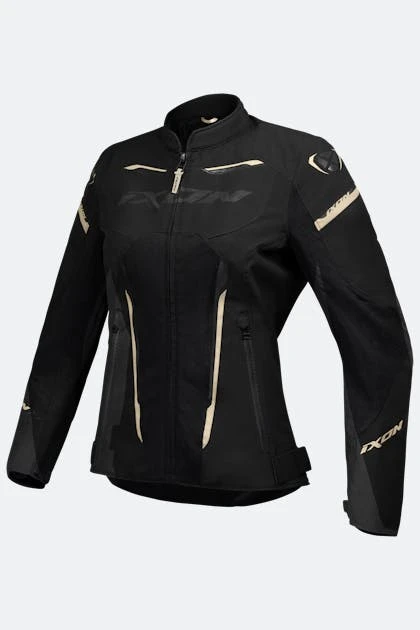 Giacca Moto Donna Ixon STRIKER AIR Nero-Antracite-Oro 1 Giacca Moto Donna Ixon STRIKER AIR Nero-Antracite-Oro
