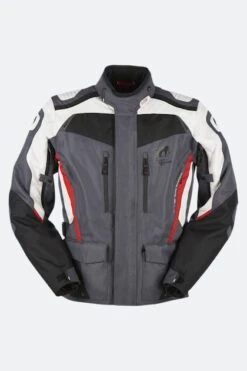 Giacca Moto Furygan Apalaches Nero-Grigio-Rosso