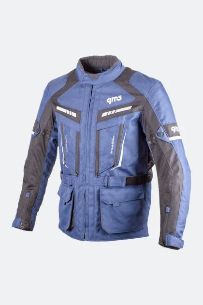 Giacca Moto GMS Track Light Blu-Nero 1 Giacca Moto GMS Track Light Blu-Nero