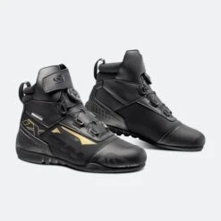 Scarpe Moto Donna Ixon Ranker WP Nero-Oro