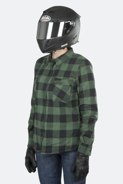 Sovracamicia Donna Course Rinforzata In Aramide Nero-Verde 1 Sovracamicia Donna Course Rinforzata In Aramide Nero-Verde