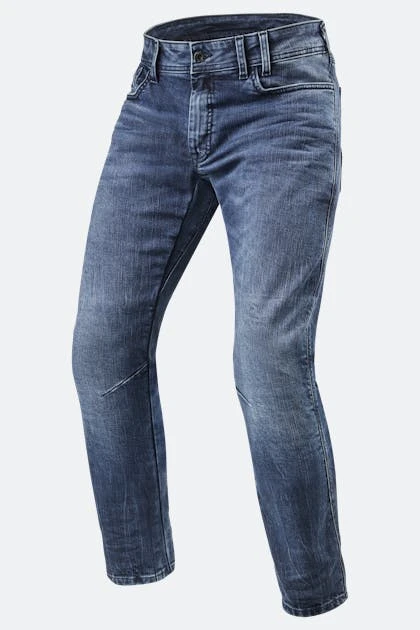 Jeans Moto Rev'it! Detroit Medium Blu 1 Jeans Moto Rev'it! Detroit Medium Blu