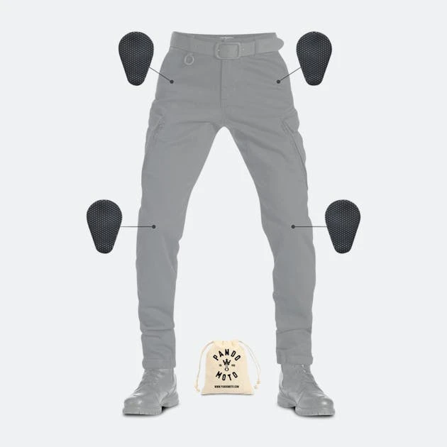 Jeans Moto Pando Moto Mark Kev 01 Neri 6 Jeans Moto Pando Moto Mark Kev 01 Neri - immagine 6