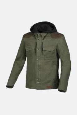 Felpa Moto Macna Inland Verde-Marrone