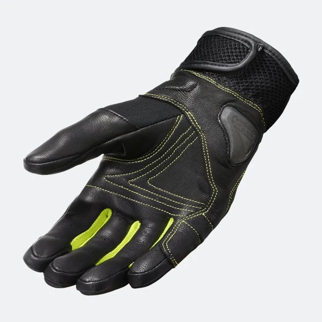 Guanti Moto Rev'it! Metric Nero-Giallo Neon 2 Guanti Moto Rev'it! Metric Nero-Giallo Neon - immagine 2