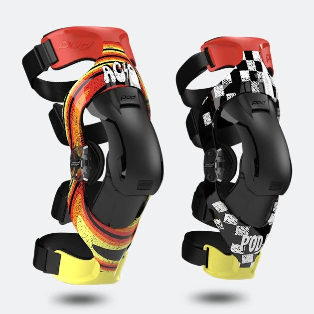Ginocchiere POD K4 2.0 AC9 Arancio-Giallo 2 Ginocchiere POD K4 2.0 AC9 Arancio-Giallo - immagine 2