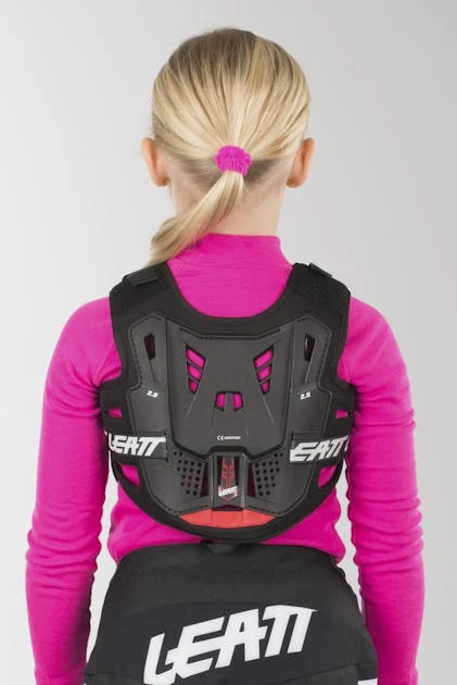 Pettorina Bambino Leatt 2.5 110-134cm Nero-Rosso 3 Pettorina Bambino Leatt 2.5 110-134cm Nero-Rosso - immagine 3