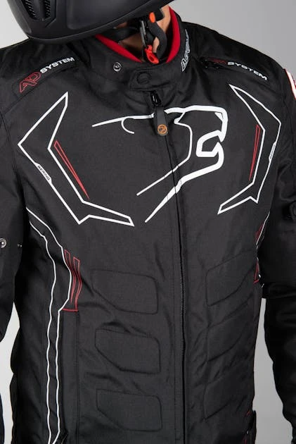 Giacca Moto Bering Guardian Nero-Bianco-Rosso 10 Giacca Moto Bering Guardian Nero-Bianco-Rosso - immagine 10
