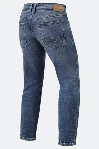 Jeans Moto Rev'it! Detroit Medium Blu 2 Jeans Moto Rev'it! Detroit Medium Blu - immagine 2