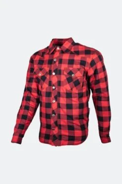 Camicia In Flanella GMS Jaguar Nero-Rosso