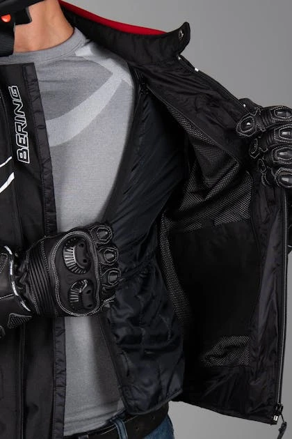 Giacca Moto Bering Guardian Nero-Bianco-Rosso 16 Giacca Moto Bering Guardian Nero-Bianco-Rosso - immagine 16