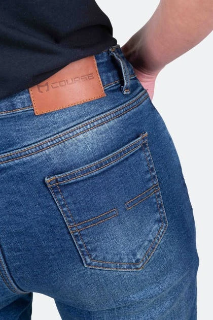 Jeans Moto Donna Course Rey Taglio Dritto/Regular Blu Scuro 9 Jeans Moto Donna Course Rey Taglio Dritto/Regular Blu Scuro - immagine 9