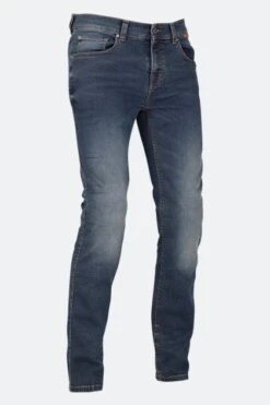 Jeans Moto Richa Original 2 Slim Fit Lunghi Slavati Blu