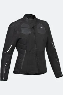 Giacca Moto Donna Ixon Cell Nero-Argento