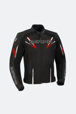 Giacca Moto Bering Skope Nero-Rosso