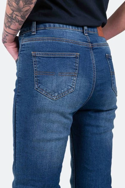 Jeans Moto Donna Course Rey Taglio Dritto/Regular Blu Scuro 8 Jeans Moto Donna Course Rey Taglio Dritto/Regular Blu Scuro - immagine 8