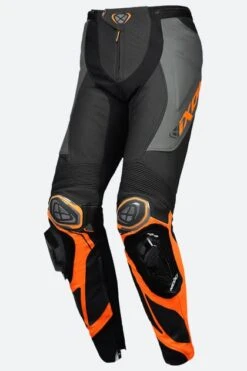 Pantaloni Moto Ixon VORTEX 3 Nero-Antracite-Arancio