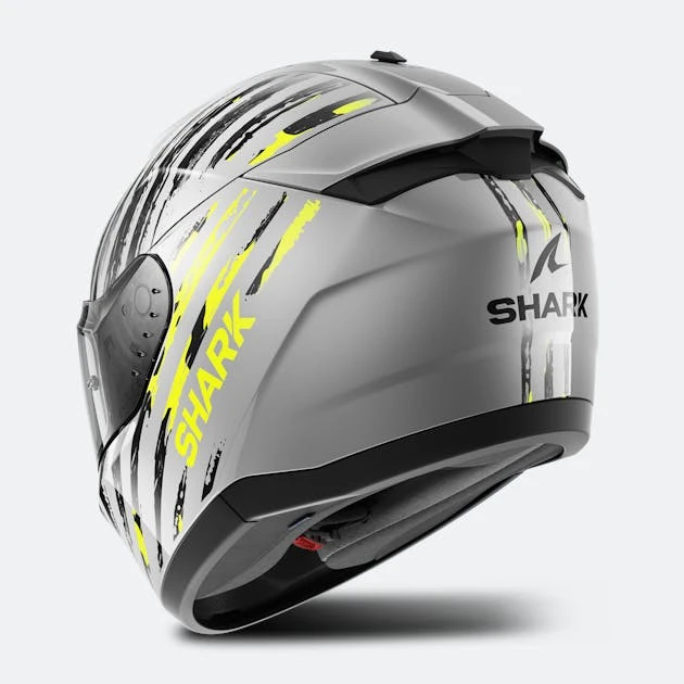 Casco Integrale Shark Ridill 2 Assya Argento-Antracite-Giallo 2 Casco Integrale Shark Ridill 2 Assya Argento-Antracite-Giallo - immagine 2